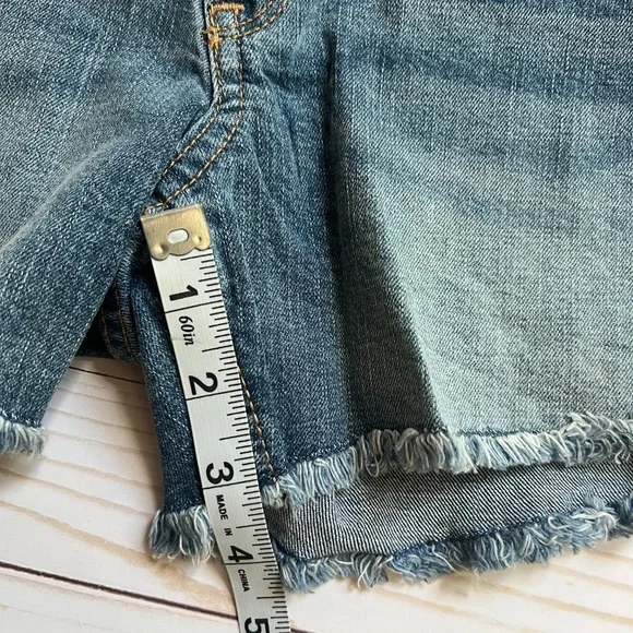 Abercrombie Kids Girls Denim Midi Shorts | Size 11/12 NWT - Picture 5 of 6